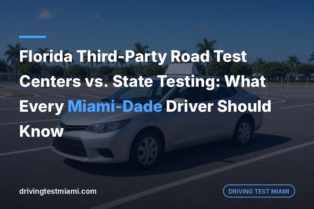Florida Third-Party Road Test Centers vs. State Testing: What Every Miami-Dade Driver Should Know