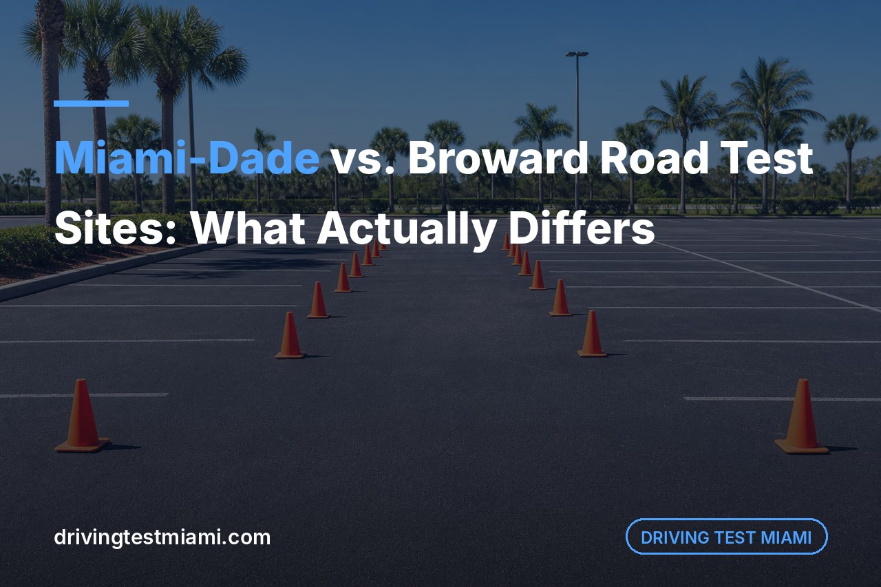 Miami-Dade vs. Broward Road Test Sites: What Actually Differs